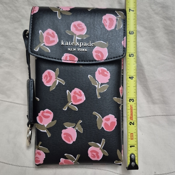 Kate Spade New York Ditzy Floral Black North South Crossbody Bag - Picture 5 of 12